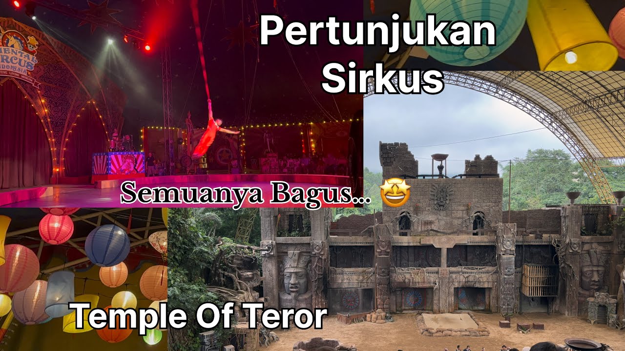TAMAN SAFARI PRIGEN..Samantha main- Lihat Pertunjukan Temple of Teror- Lihat Sirkus🤡🎪@sendymeylani