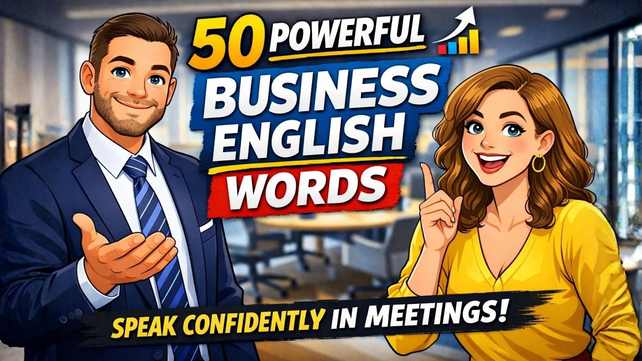 50 Powerful Business English Words Speak Confidently in Meetings#study #2026 #fyp #explore
