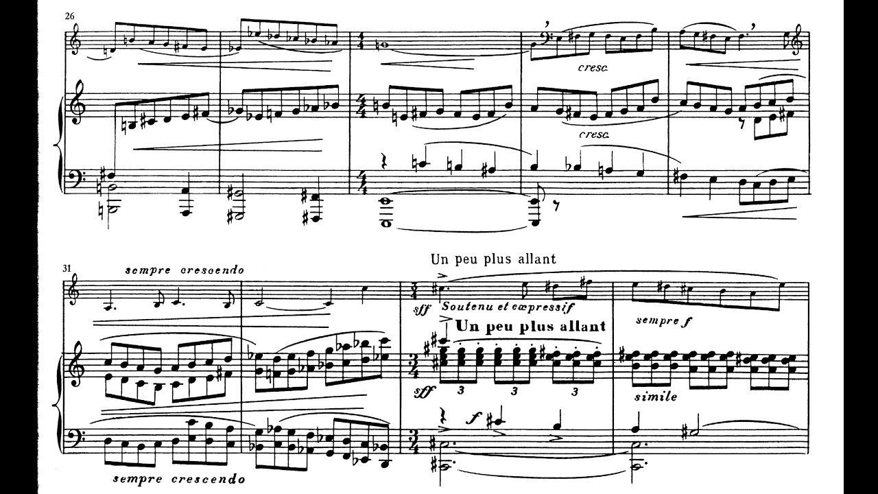 Yvon Bourrel - Sonata for Alto Saxophone and Piano, Op. 18 (1964) [Score-Video]