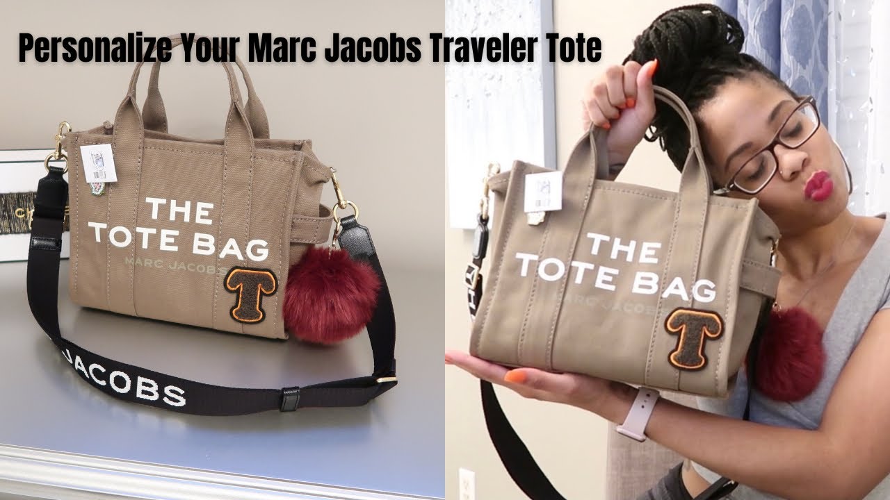 How I personalize my Marc Jacobs Mini Traveler Tote! Webbing Strap and Patches