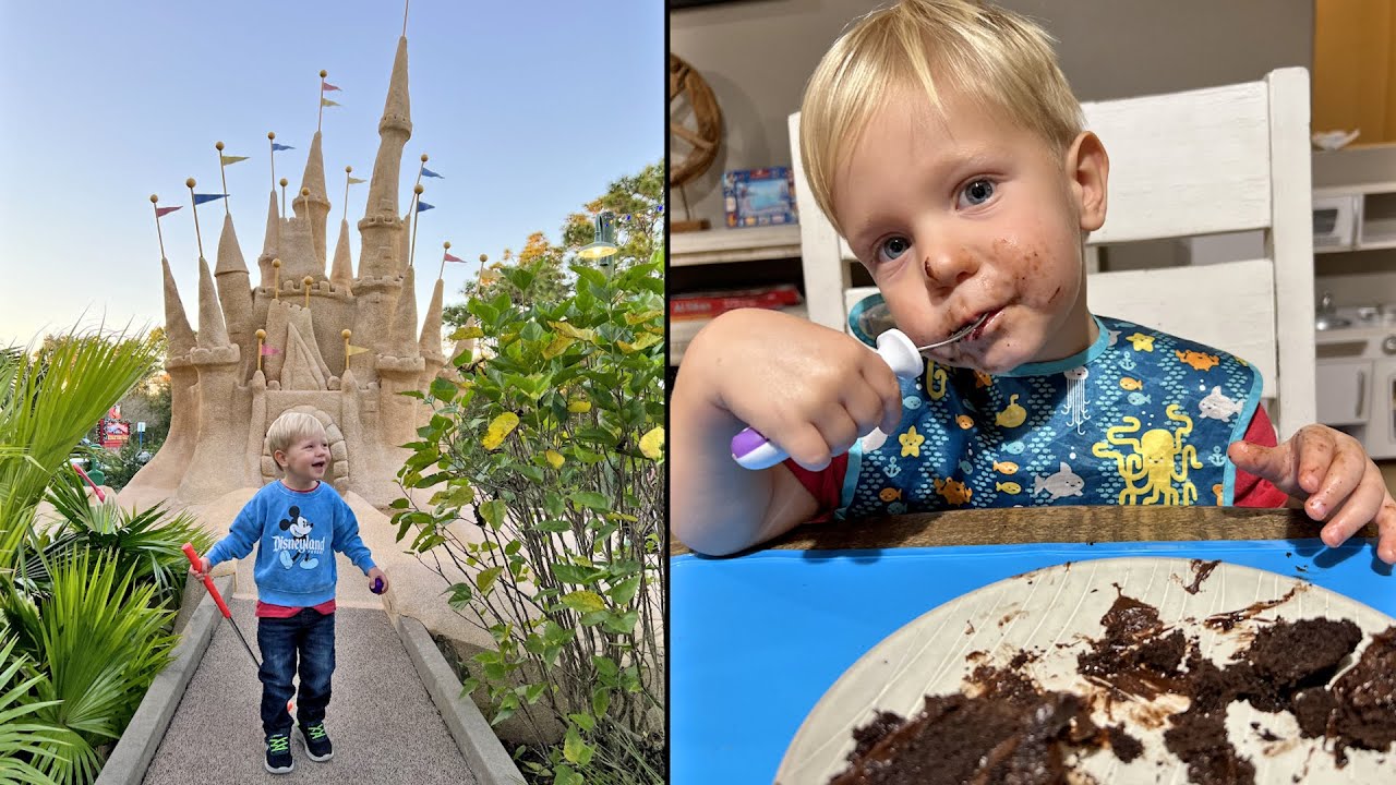 Celebrating Jackson's 2nd Birthday! | Baby's First Haircut, Disney Mini Golf Fun & Eating Cake!