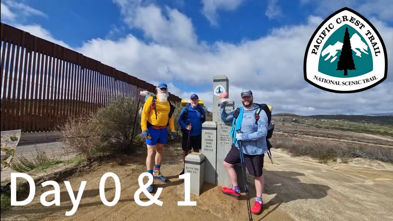 Day 0 & 1 - Travelling, Reunion & Thruhiking (Fixed the shaking on day 3) - Pacific Crest Trail 2025