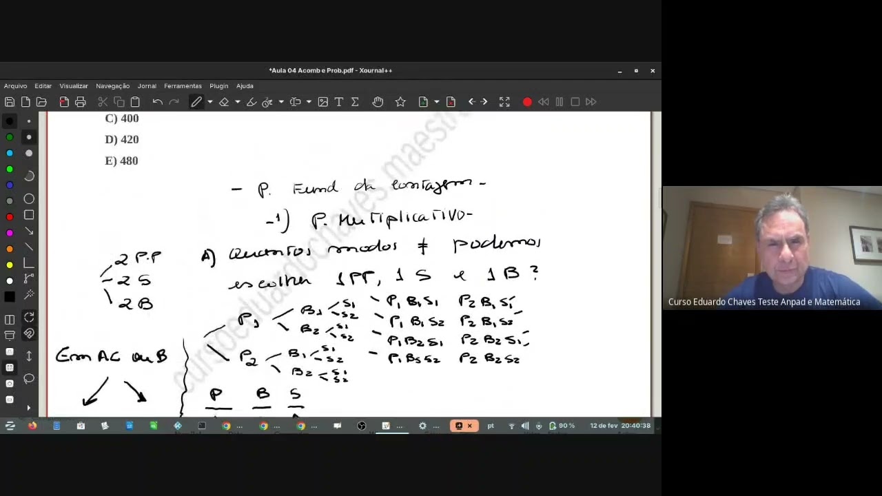 Teste Anpad e IA - Curso Eduardo Chaves- P. fundamental da contagem