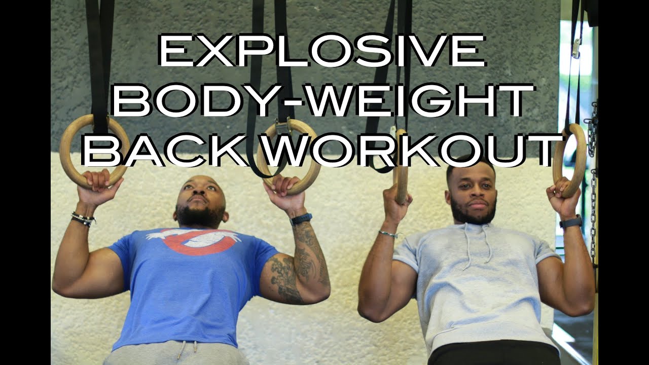 Explosive Body-Weight Back Workout | Just Gym It