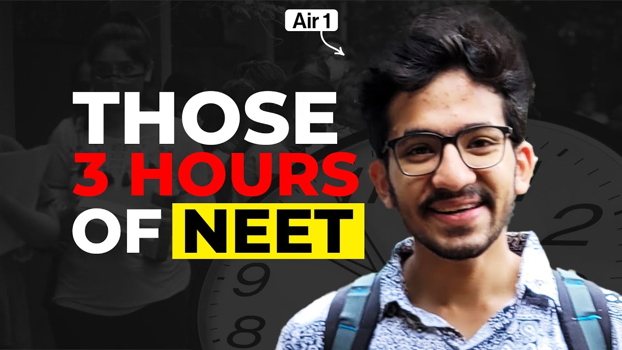 HONEST NEET exam day story! AIR 1 Nalin Khandelwal