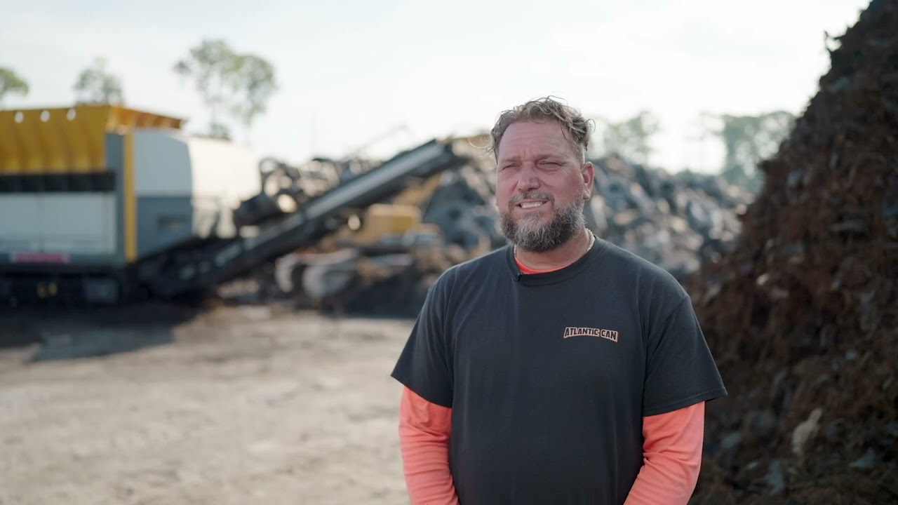 Tire shredding specialist Atlantic Can discusses its investment in the UNTHA XR3000C