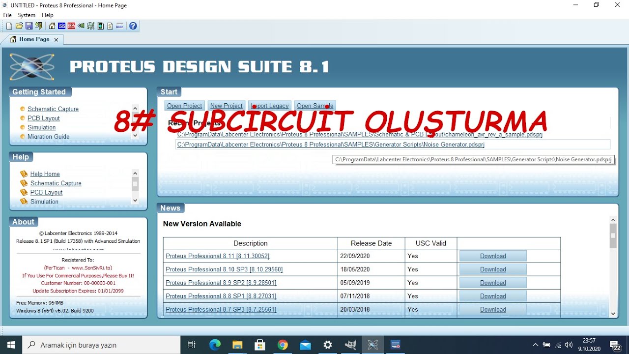 8 #Proteus Dersleri İsis'te subcircuit Oluşturma