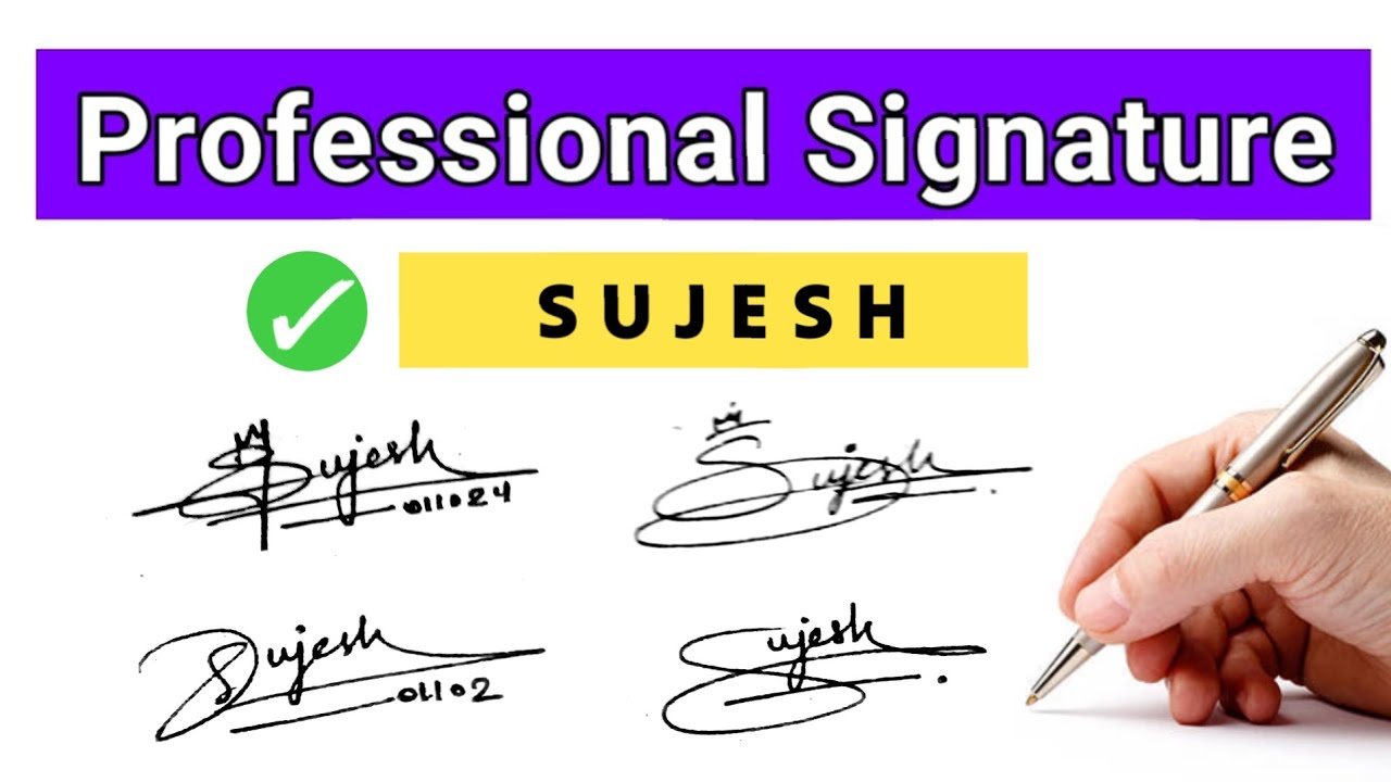Sujesh name signature style | Sujesh name signature | S signature style | S signature