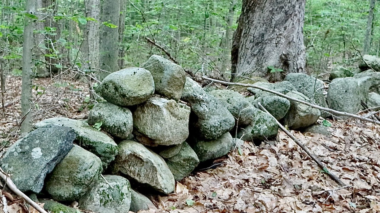 All that is left after being deserted 200 years ago and it is not easy to find