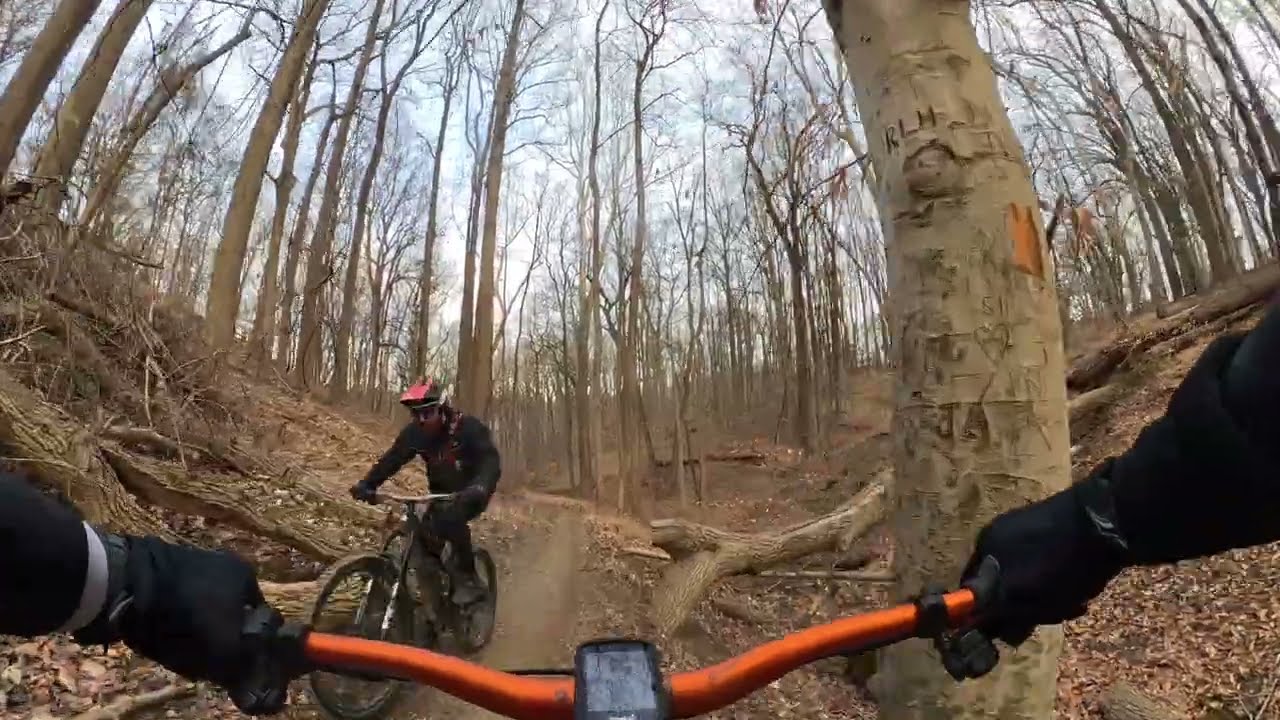 On A Cold Mountain Biking Day
