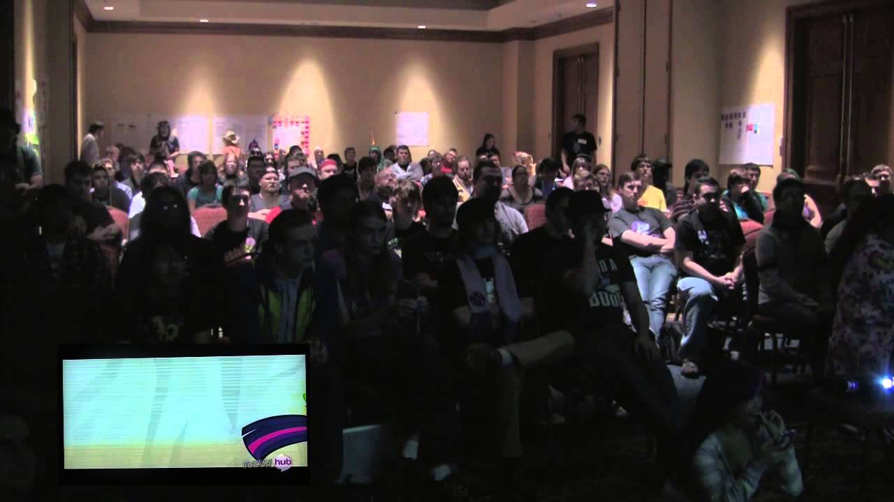 Houston Bronies S3 Premiere Party: The Crystal Empire (Raw Crowd Reactions)
