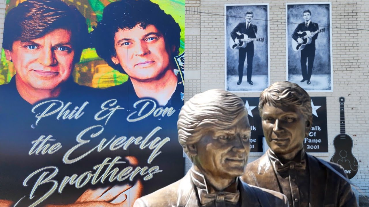 NEW EVERLY BROTHERS Statues, Grave, Hometown Museum & Car