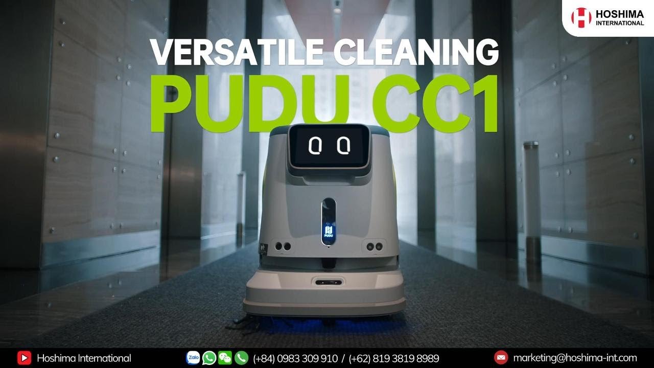 Commercial Cleaning Robot PUDU CC1 - The 4-in-1 autonomous cleaner from Hoshima International