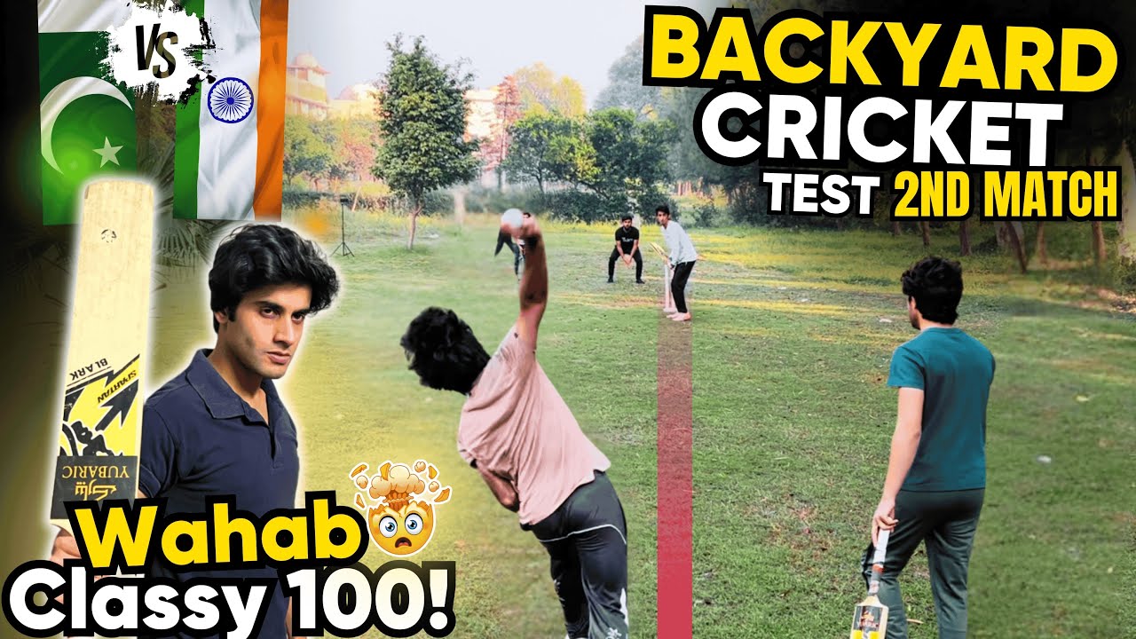 Backyard Cricket Test | Intense 2nd Innings | PAK vs IND | Off Yorker