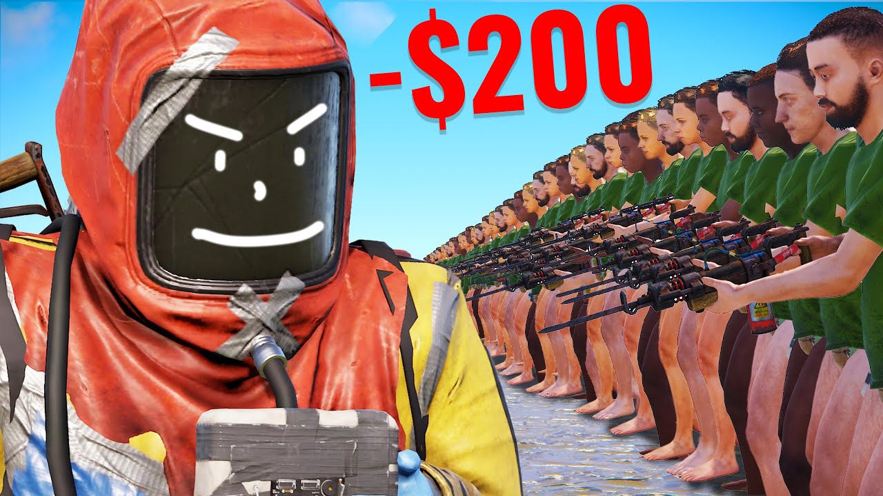 Я нанял 50 игроков Rust, чтобы они занимались для меня фармом...