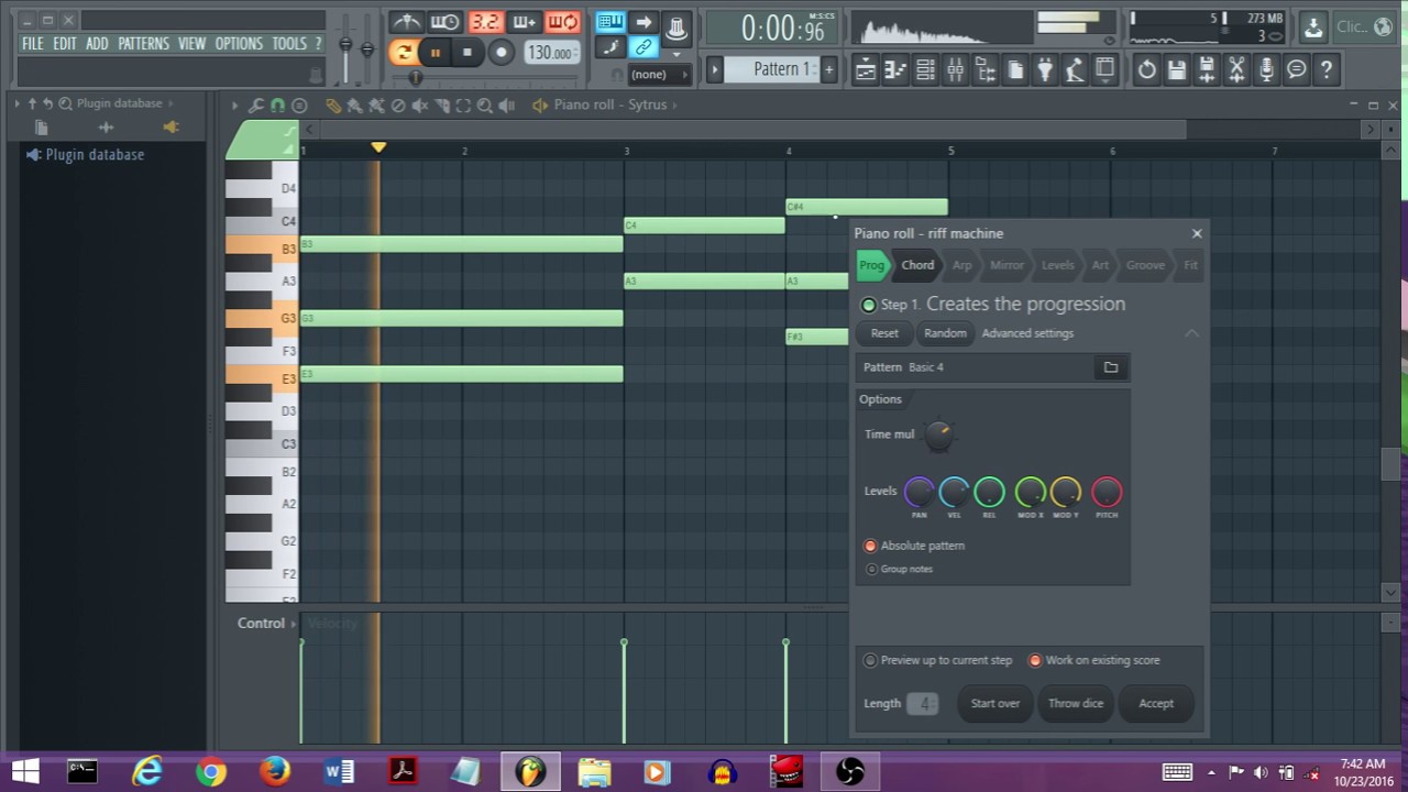 How to use FL studio's Riff Machine