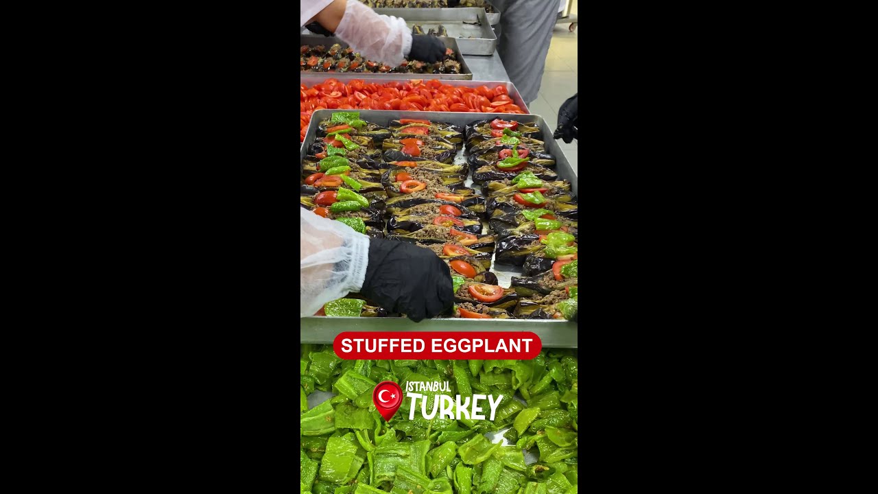 Stuffed Eggplant - Turkish Food KARNIYARIK
