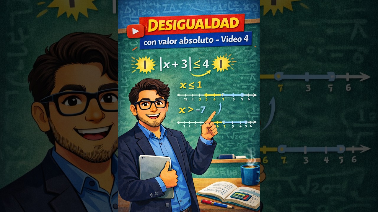 Desigualdades/Inecuaciones Con valor absoluto/ Vid 4