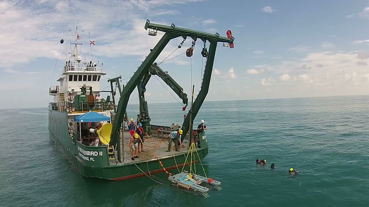 H-Frame Deployment of an underwater crawler