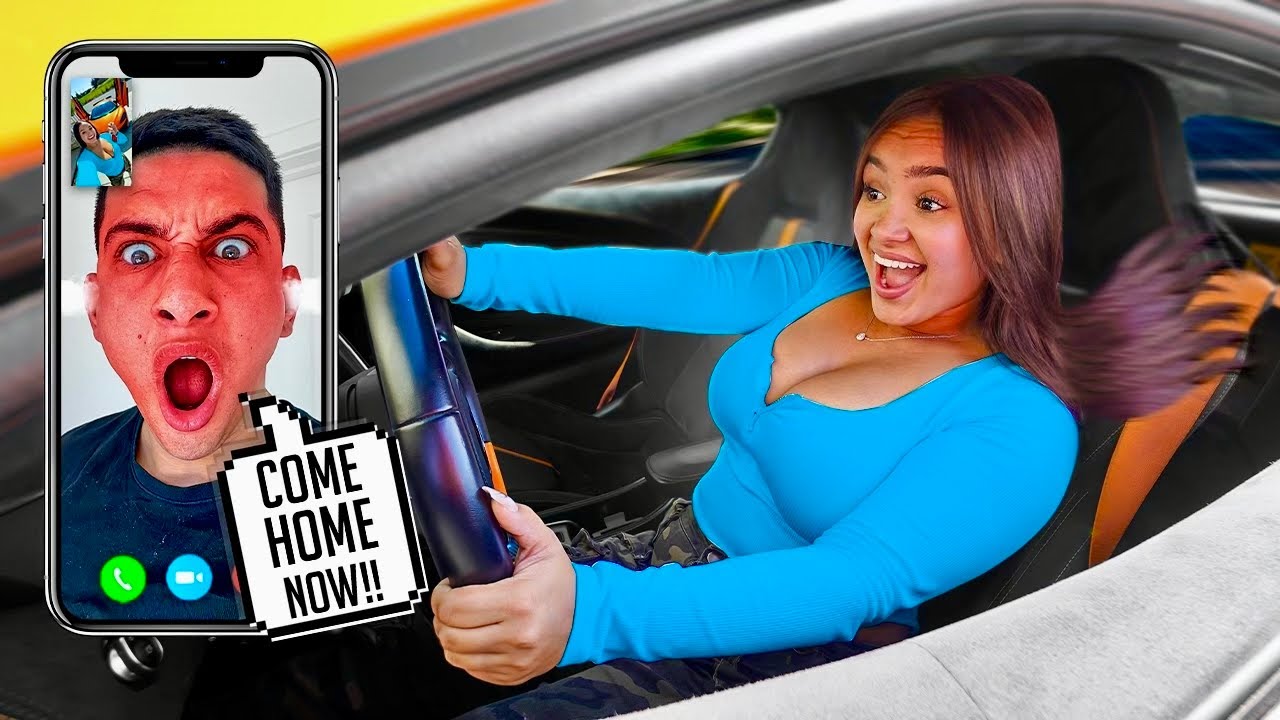 Driving My Boyfriends SUPERCAR Without Him Knowing!! *HE SNAPPED*