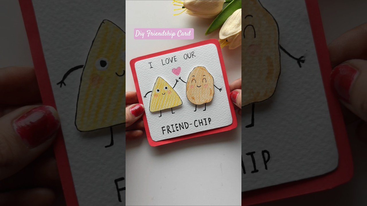 CUTEST EVER Friendship Day Card for Your Bestie! #friendship