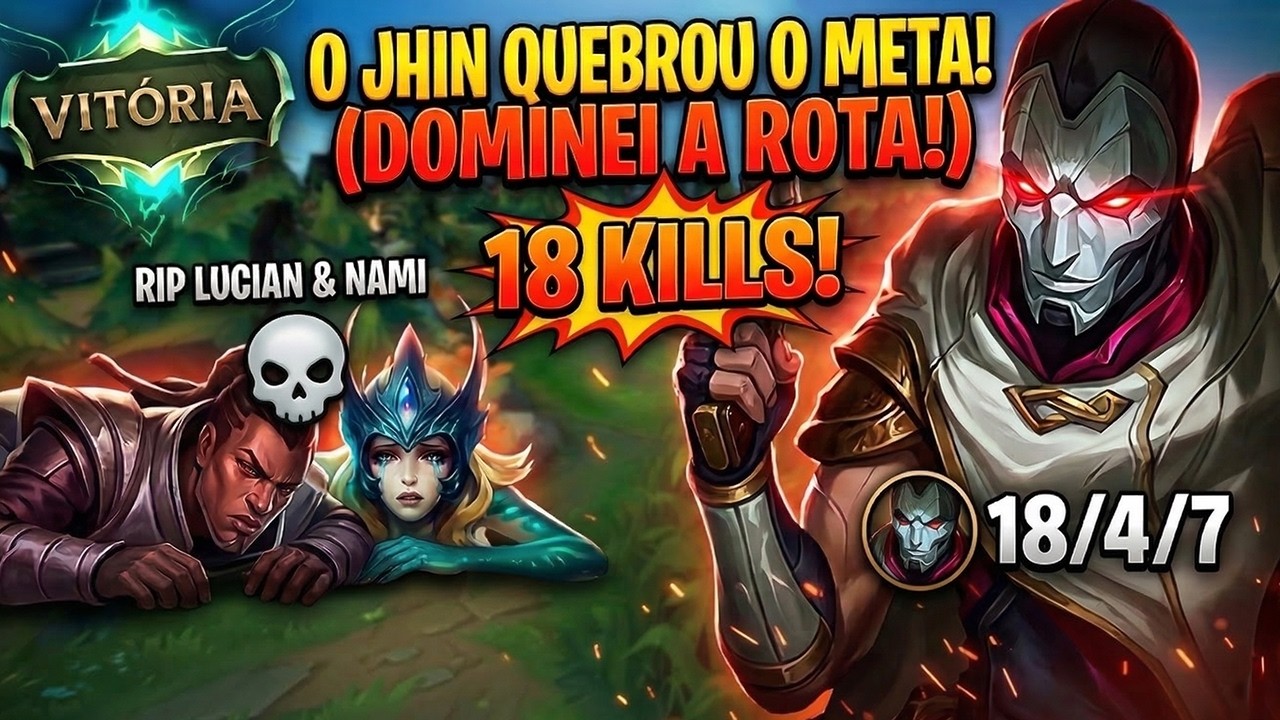 2026 E OS ADCS AINDA ESTÃO ASSIM? JHIN DEU 1 TIRO E O LUCIAN DESINSTALOU! 🔥