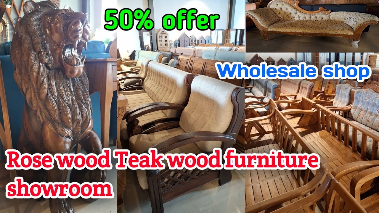 Rosewood and Kerala teak wood furniture shop|50% offers|8606824125|9744824125