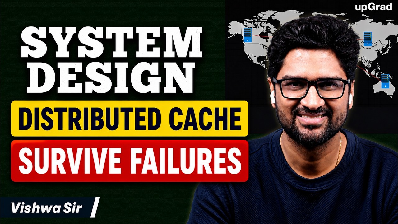 System design Distributed Caches Survive Failures | Live | Vishwa sir  | upGrad