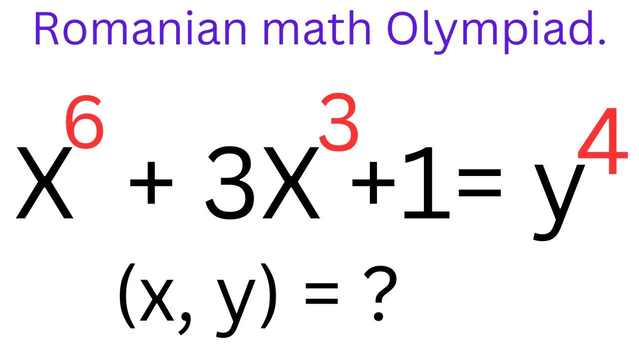 Math Olympiad Diophantine Equation Collaborated With @skdjfk  | Romanian Math Olympiad Question.
