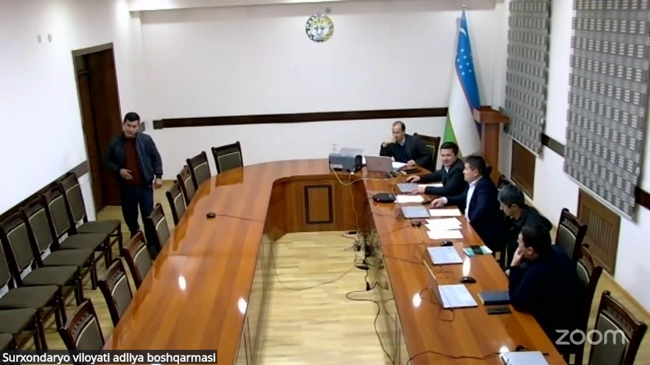 Surxondaryo viloyati adliya boshqarmasiga bo‘sh ish o‘rinlariga suhbat jarayoni(24.01.2025)