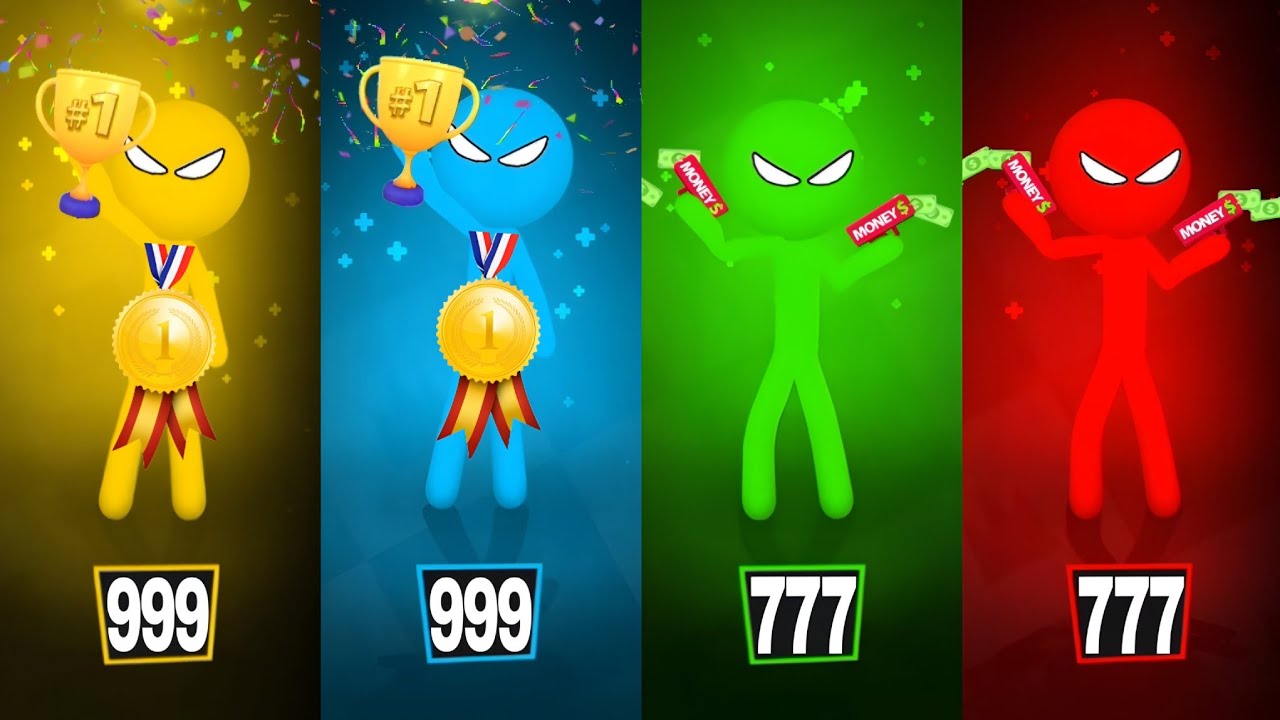 Stickman Party 1 2 3 4 Players - Tournament Cup Gameplay - MiniGames Update