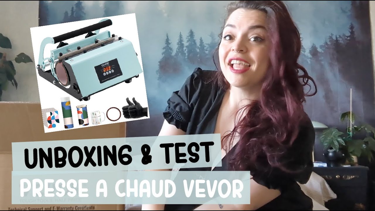 Unboxing & test ✦ La presse à chaud spécial mug de VEVOR