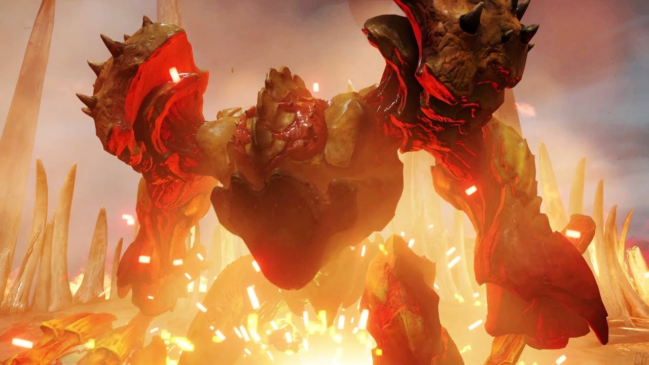 DOOM - Hell Guards Boss Fight (Ultra-Violence) [4K, 60fps]