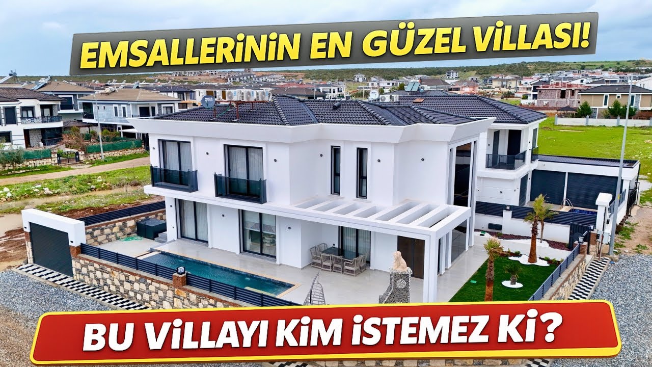 Emsallerinin En Güzeli En Lüks Villası Köşe Konumda Beğenmemek İmkansız (D-56)