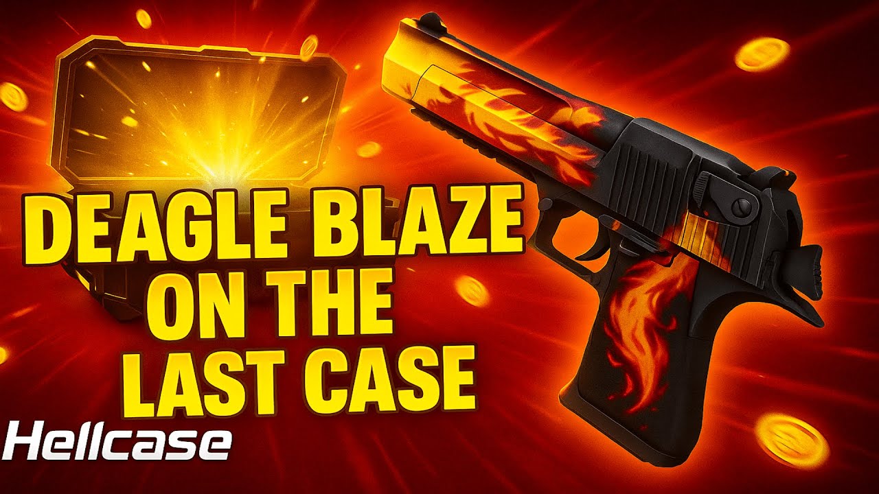 ПОСЛЕДНИЙ КЕЙС ОГРОМНЫЙ ❗️❗️ DEAGLE BLAZE - Открытие кейса Hellcase и промокод 2025 🤑