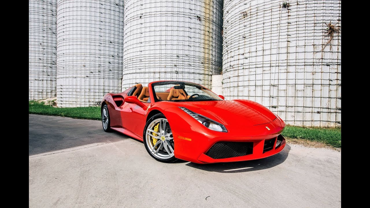 Ferrari 488 Spider Start Up Drive Acceleration Revs Interior Exterior at Prestige Imports Miami