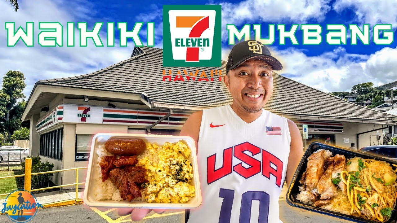 7-ELEVEN HAWAII Mukbang in Waikiki!