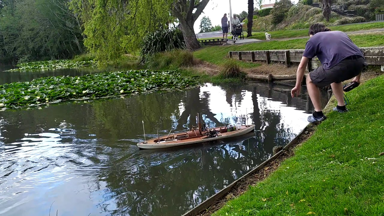 Model Steam Boat Going Great