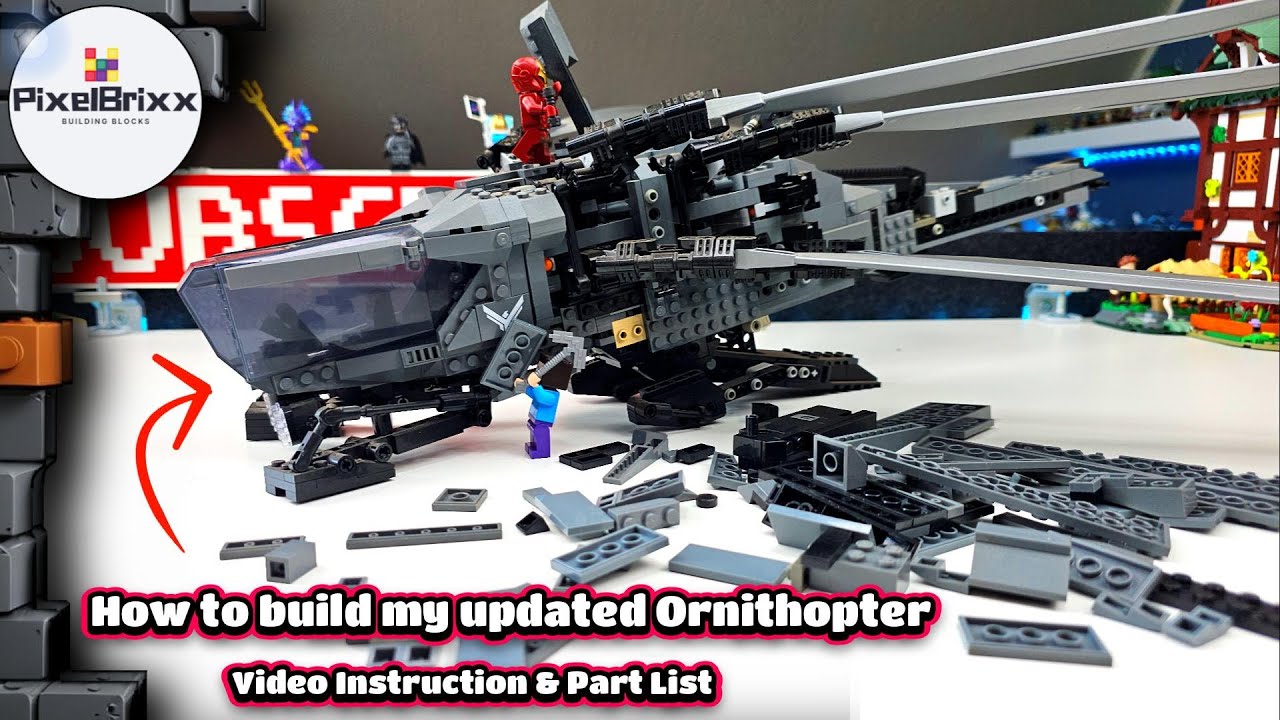 🟢 How to build my modified Lego Dune Atreides Ornithopter!