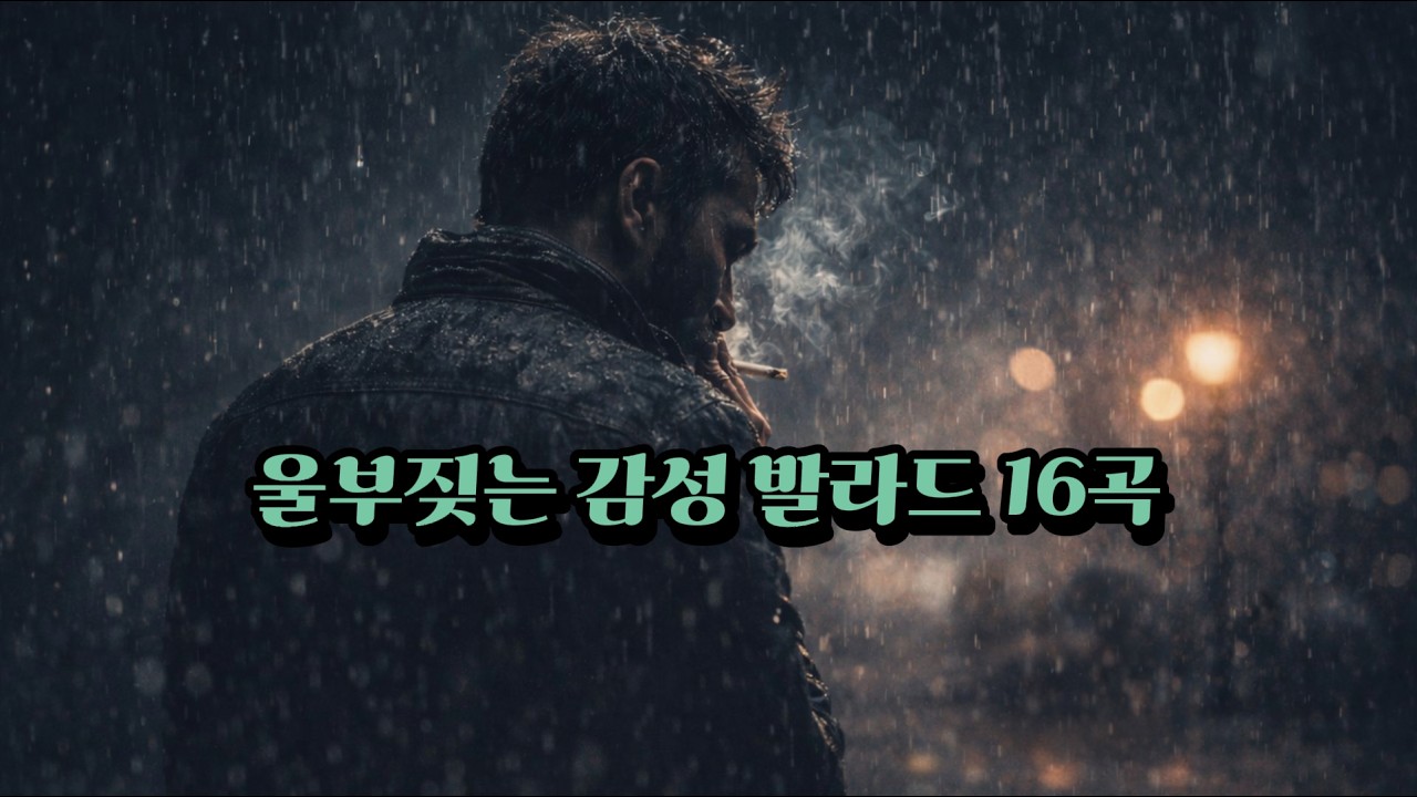 🎧 거친 발라드 16곡 [풀버전]JIN🎧혼자 술 한잔 기울이는 밤