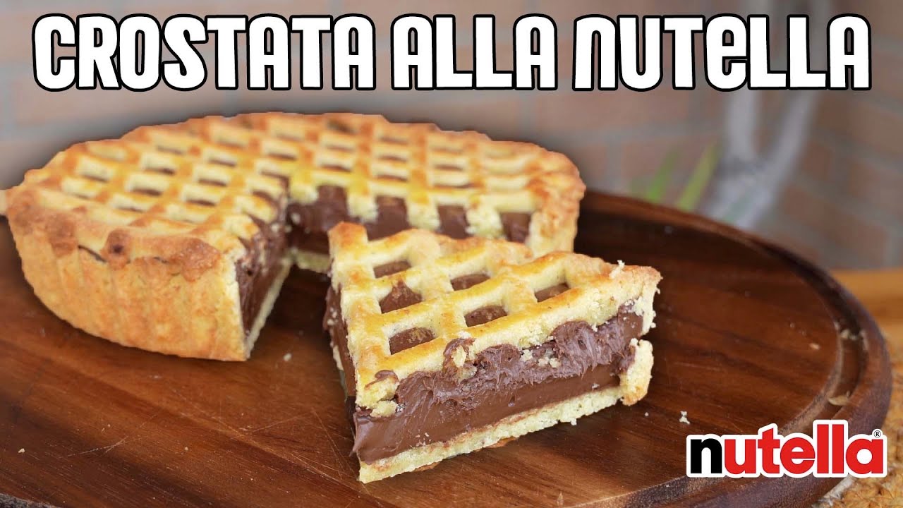 Crostata alla NUTELLA * RICETTA FACILISSIMA e cuore SUPER CREMOSO *