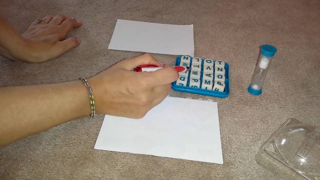How To Play Boggle Modified for Children