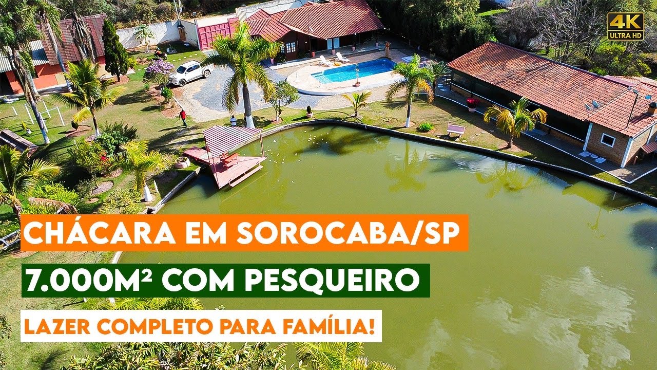 CHÁCARA com LAGO DE PESCA, 7.000m² em SOROCABA/SP