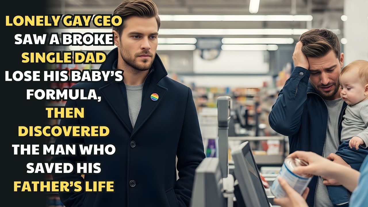 LONELY GAY CEO SAW A BROKE SINGLE DAD LOSE HIS BABY’S FORMULA — THEN DISCOVERED THE MAN WHO SAVED