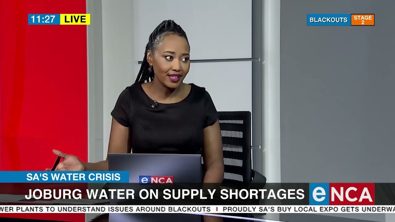 Joburg Water on supply shortages