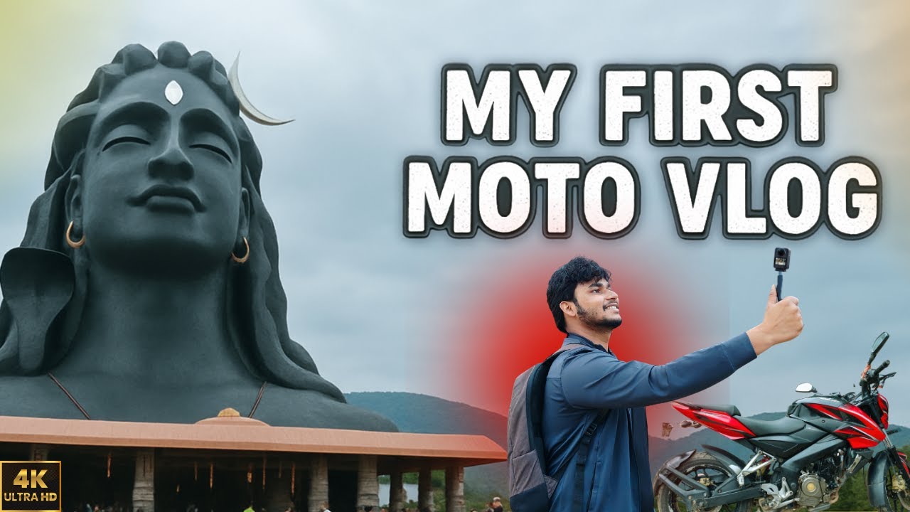 MY FIRST MOTO VLOG 🏍 || BANGALORE TO ADIYOGI CHIKKABALLAPUR 🕉️ || #motovlog #adiyogi #trending