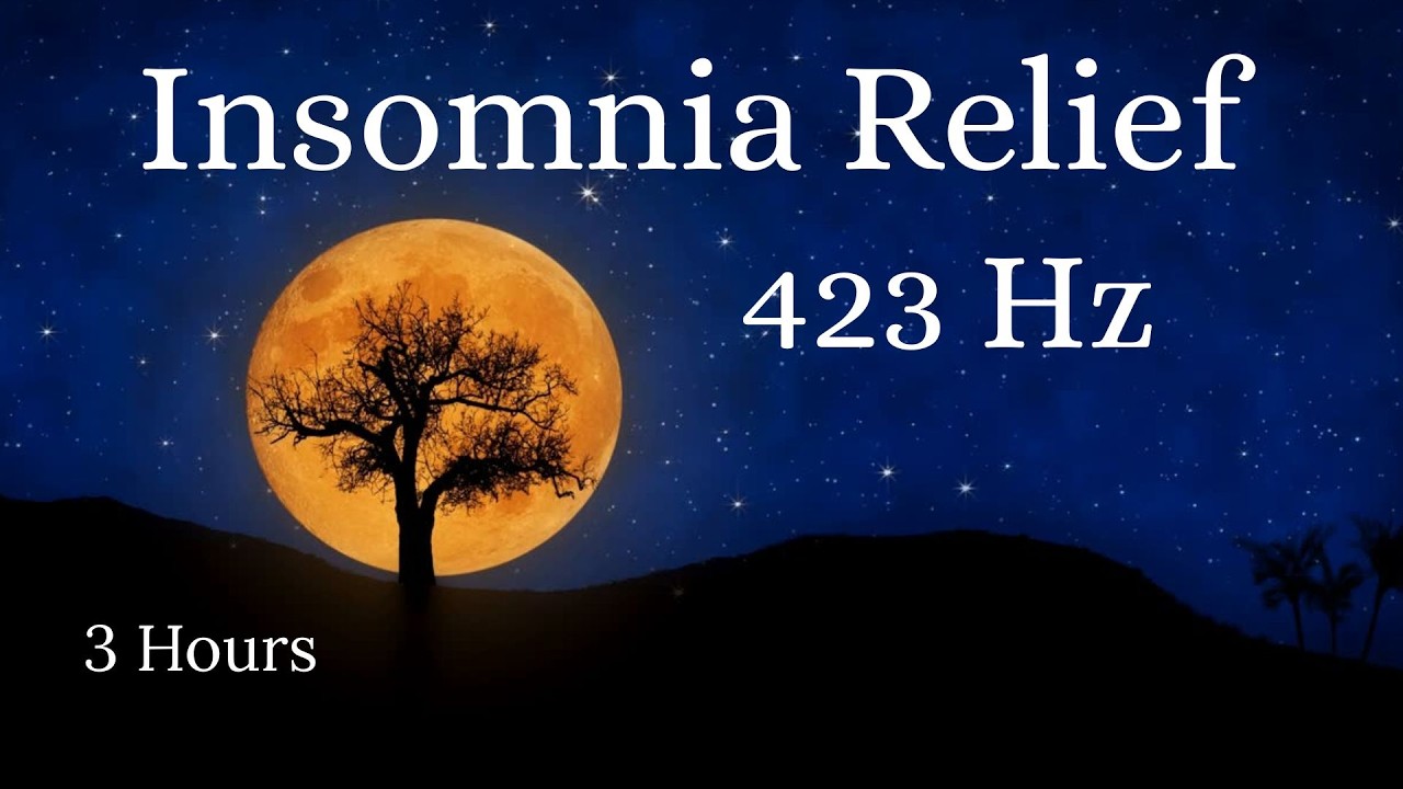 Deep Sleep🌙 Insomnia Healing Frequency• Anxiety Relief • Night Recovery (Dark Screen 30 Min)