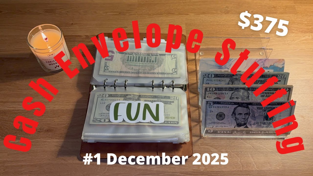 Первое наполнение денежного конверта в декабре 2025 года! / Еженедельный бюджет