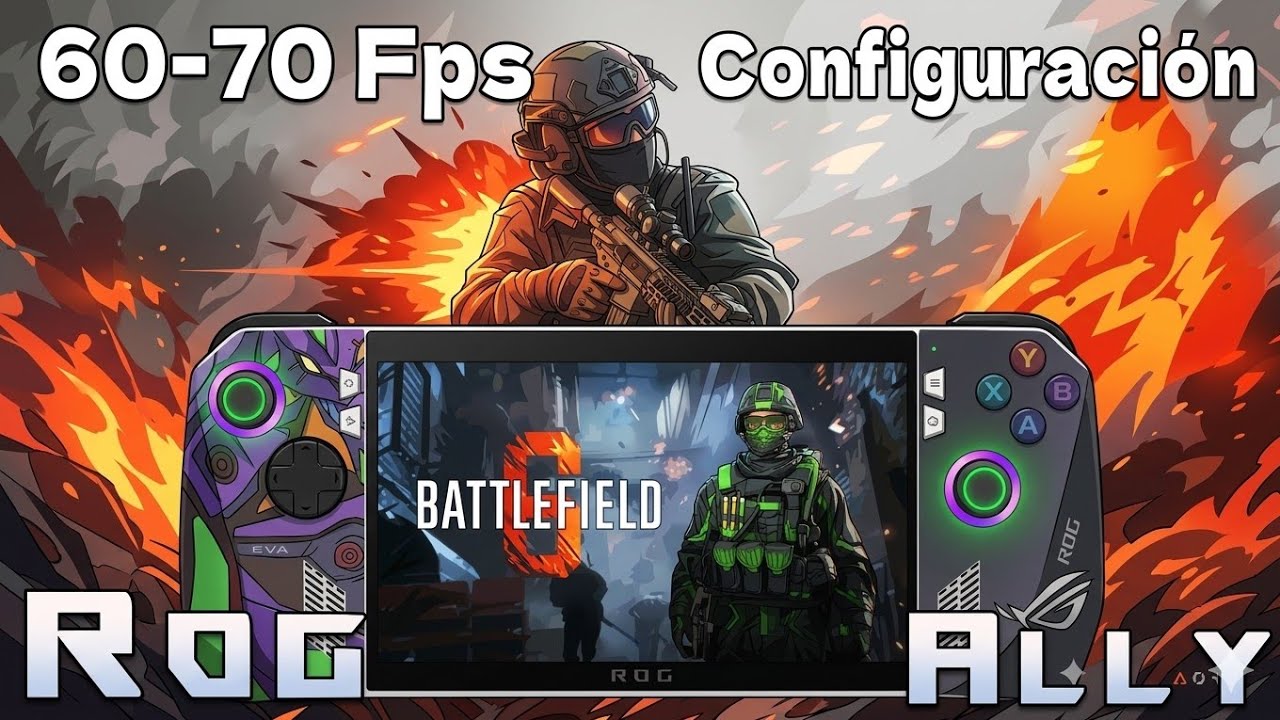 ASUS ROG ALLY Z1 extreme - BATTLEFIELD 6  FPS (70-80) configuracion definitica