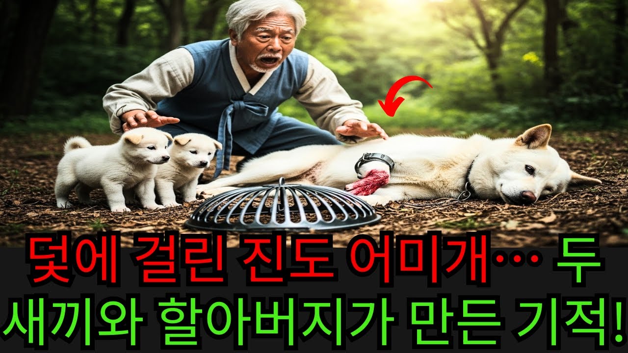 덫에 걸려 죽어가던 진도 어미개… 두 새끼의 눈빛, 그리고 할아버지의 행동이 기적을 만들었다! | 감동사연 | 오디오북